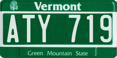 VT license plate ATY719