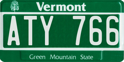 VT license plate ATY766