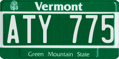 VT license plate ATY775