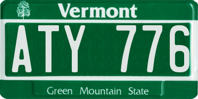 VT license plate ATY776