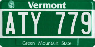 VT license plate ATY779