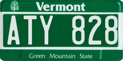 VT license plate ATY828