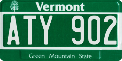 VT license plate ATY902