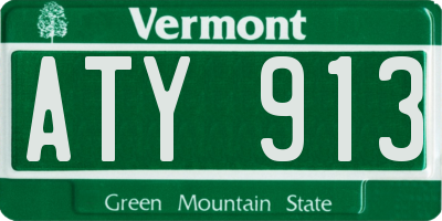 VT license plate ATY913