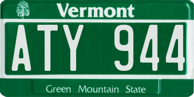 VT license plate ATY944
