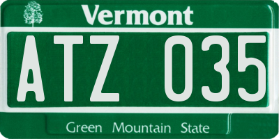 VT license plate ATZ035