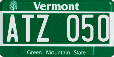 VT license plate ATZ050