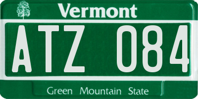 VT license plate ATZ084