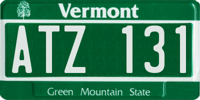 VT license plate ATZ131
