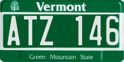 VT license plate ATZ146