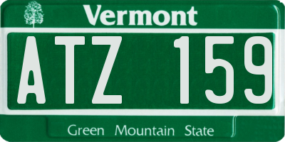 VT license plate ATZ159