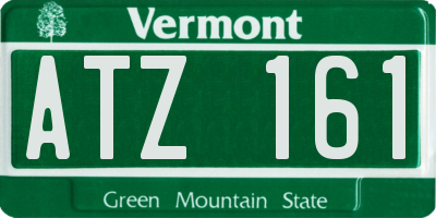VT license plate ATZ161