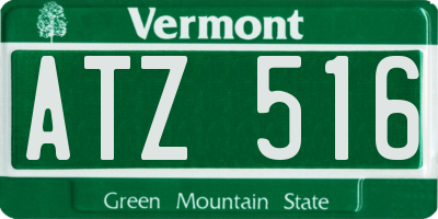 VT license plate ATZ516