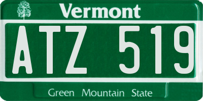 VT license plate ATZ519