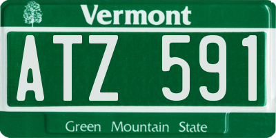 VT license plate ATZ591