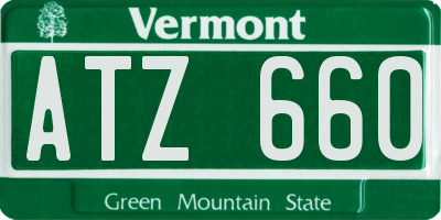VT license plate ATZ660