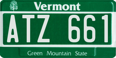 VT license plate ATZ661