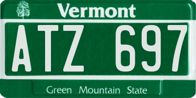 VT license plate ATZ697