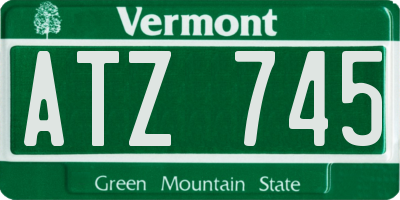 VT license plate ATZ745
