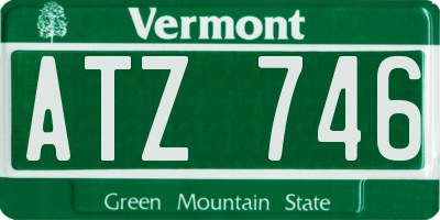 VT license plate ATZ746