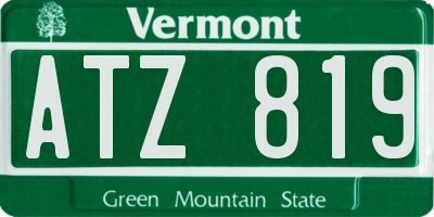 VT license plate ATZ819
