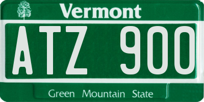 VT license plate ATZ900