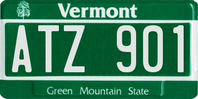 VT license plate ATZ901