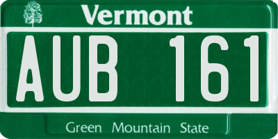 VT license plate AUB161