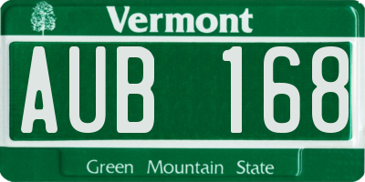 VT license plate AUB168