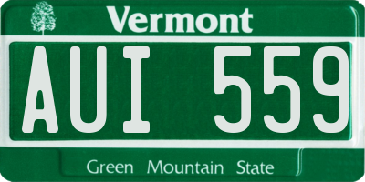 VT license plate AUI559