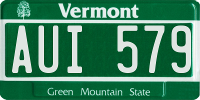 VT license plate AUI579