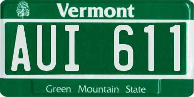 VT license plate AUI611