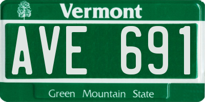 VT license plate AVE691