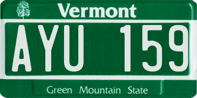 VT license plate AYU159