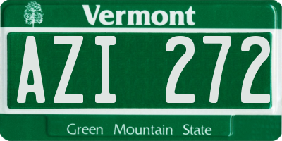 VT license plate AZI272