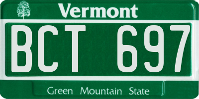VT license plate BCT697