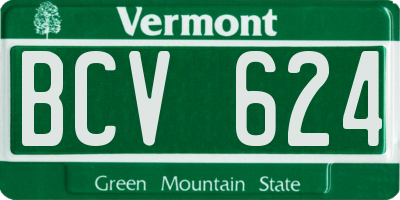 VT license plate BCV624