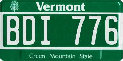 VT license plate BDI776