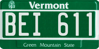 VT license plate BEI611