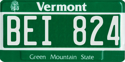 VT license plate BEI824