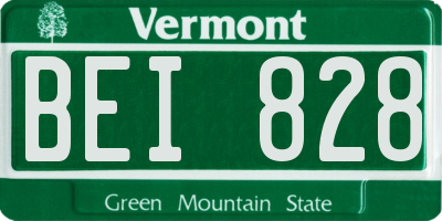 VT license plate BEI828