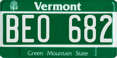 VT license plate BEO682