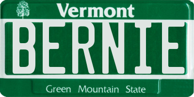 VT license plate BERNIE