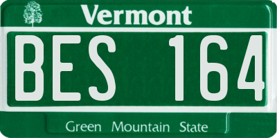 VT license plate BES164