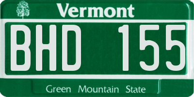 VT license plate BHD155