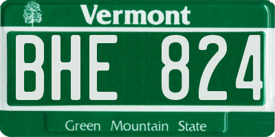 VT license plate BHE824