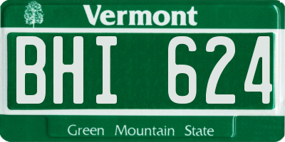 VT license plate BHI624