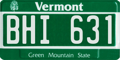 VT license plate BHI631