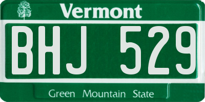 VT license plate BHJ529