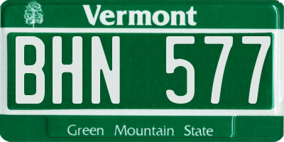 VT license plate BHN577